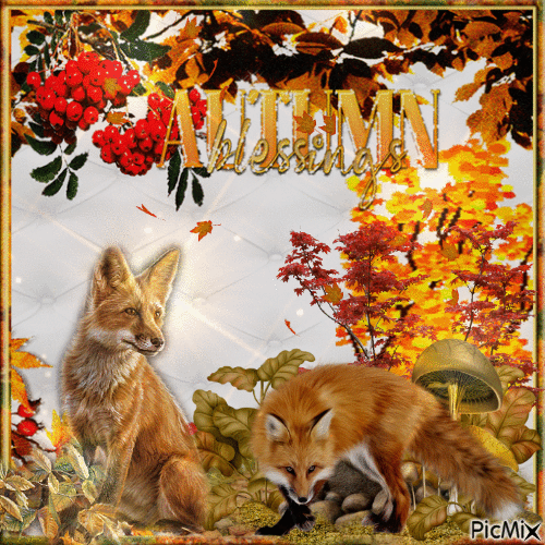 Fröhlicher Herbst - Gratis animerad GIF