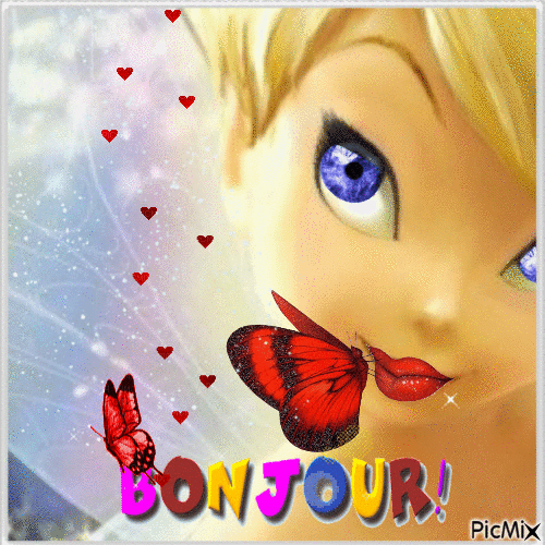Bonjour! - Безплатен анимиран GIF