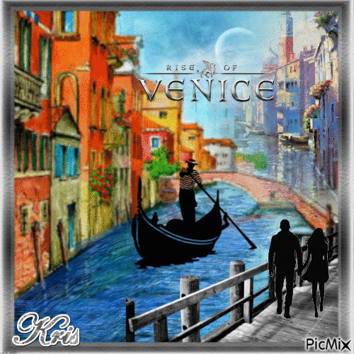 Spacer w Wenecji - Animovaný GIF zadarmo