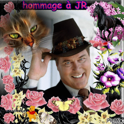 HOMMAGE A Larry Hagman/ JR - Gratis animerad GIF