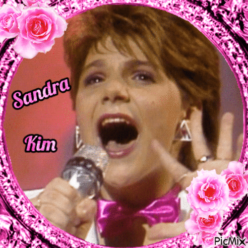 Sandra Kim gagnante Eurovision 1986 - GIF animate gratis