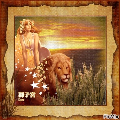 Signe du zodiaque du lion. - png gratis