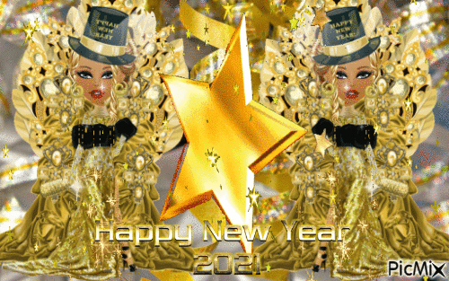 HAPPY NEW YEAR 2021 - Darmowy animowany GIF