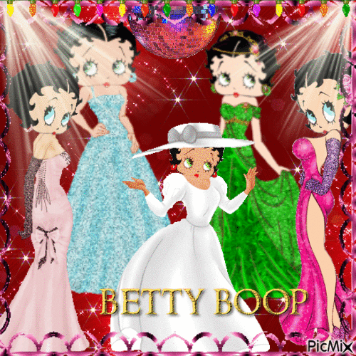 Disco Betty Boop - 無料のアニメーション GIF