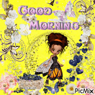 BUTTERFLY MORNING - Free animated GIF