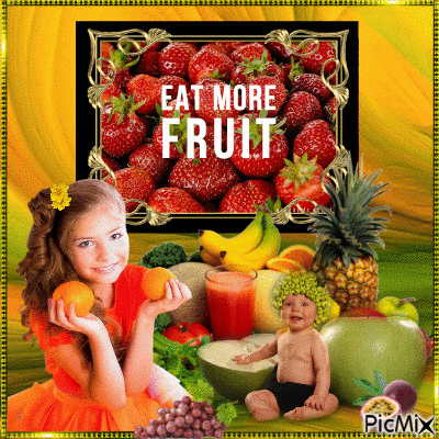 Eat More Fruit - Δωρεάν κινούμενο GIF