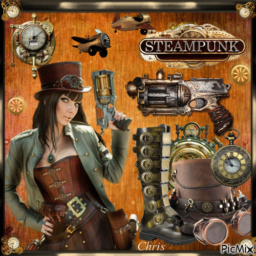 It's a steampunk world - Бесплатный анимированный гифка