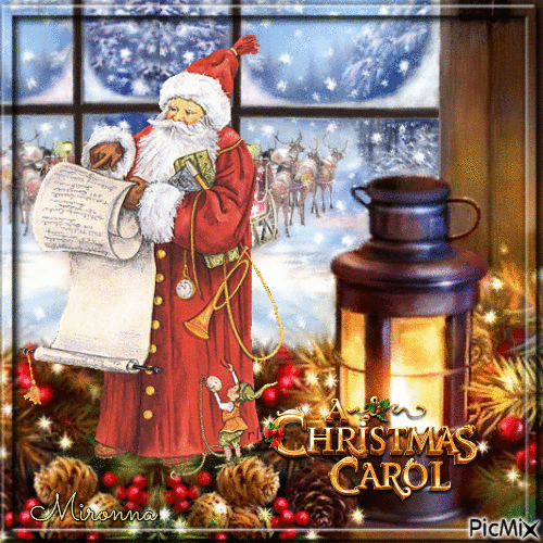 Christmas Carol - Darmowy animowany GIF