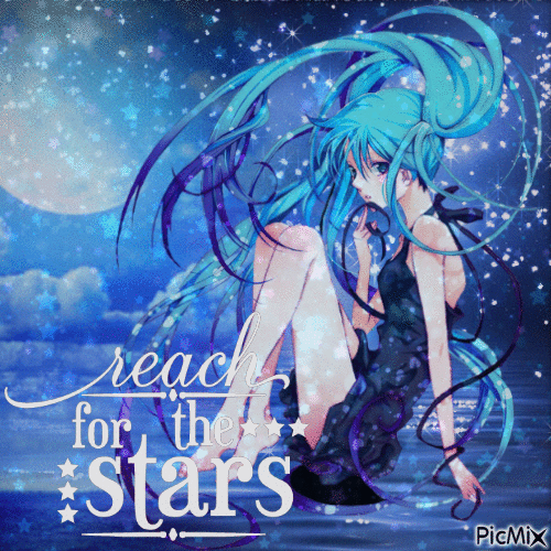 Reach for the Stars - Nemokamas animacinis gif