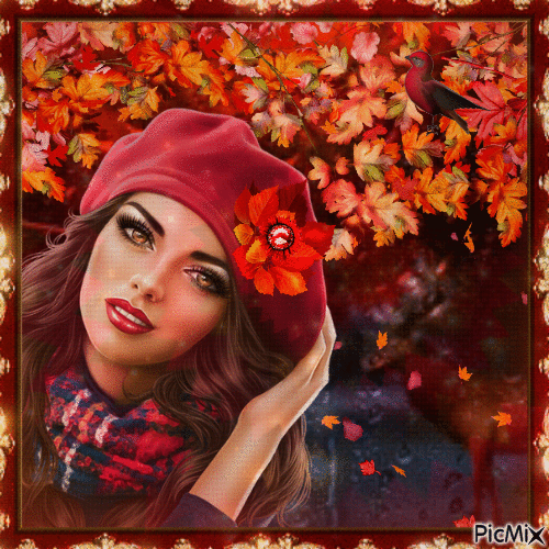 Autumn Portrait - GIF animé gratuit