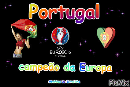 Portugal  campeão - Ilmainen animoitu GIF