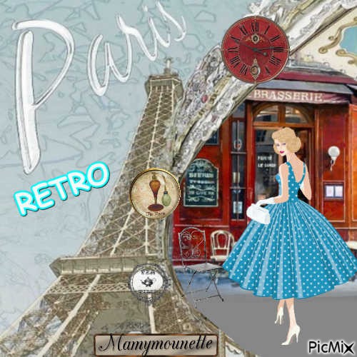 paris retro - безплатен png