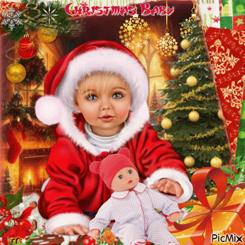 Christmas Baby - Besplatni animirani GIF