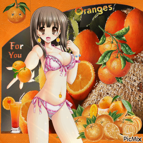 Oranges. Mega. For You... - Free animated GIF