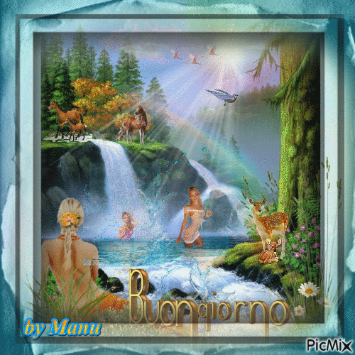 cascata d'acqua - Ingyenes animált GIF