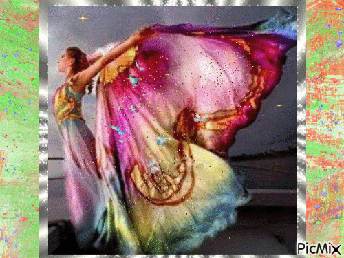 Lady Butterfly - Free animated GIF