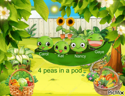 peas in a pod - GIF animé gratuit