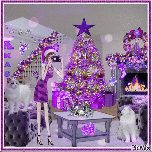Merry Christmas - Interior - Gratis animerad GIF