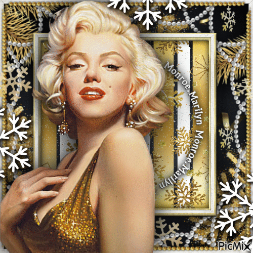 Marilyn Monroe-RM-12-22-23 - GIF animé gratuit