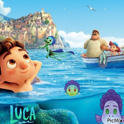 Luca - Pixar - kostenlos png