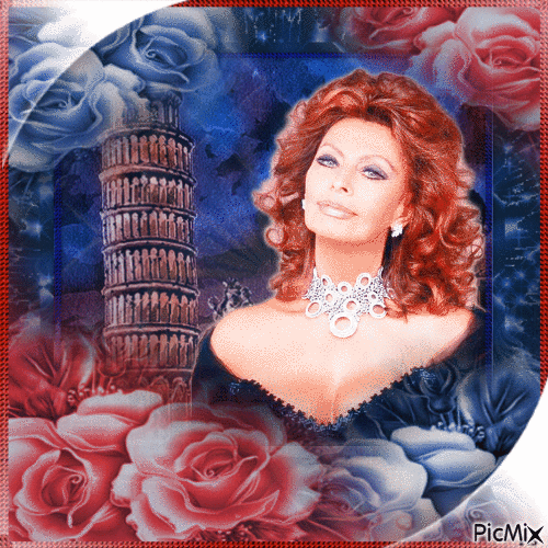 Sophia Loren, Actrice Italienne - Ücretsiz animasyonlu GIF