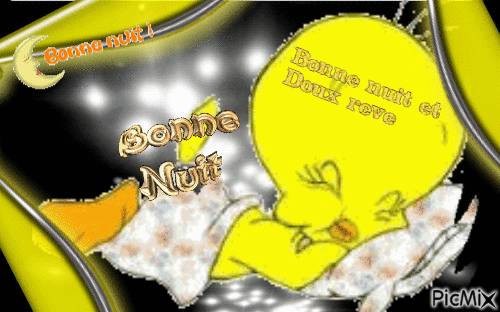 bonne nuit - GIF animate gratis