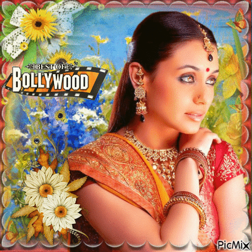 Bollywood Lady - GIF animado grátis