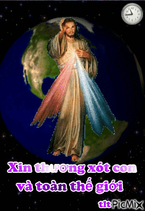 Lòng thương xót Chúa Jesus - Darmowy animowany GIF