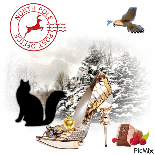 North Pole Post Office Eagle Station - GIF animate gratis