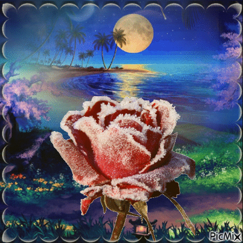 Lune et Rose - Gratis animeret GIF
