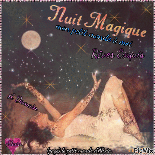 Nuit  magique - Бесплатный анимированный гифка