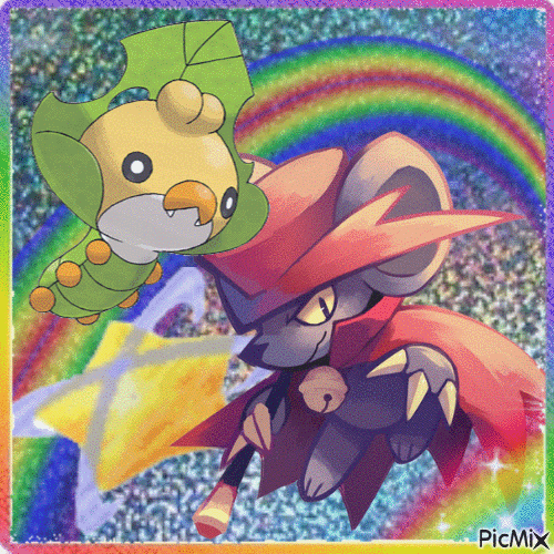 Kirby et pokemon - GIF animasi gratis