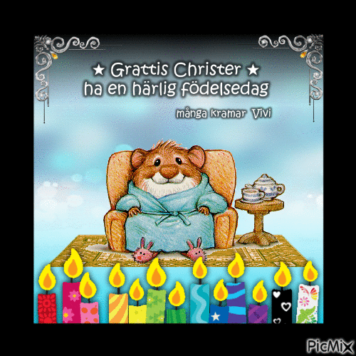 Grattis Christer B 2024 - GIF animado gratis