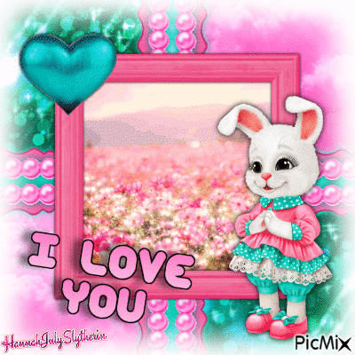 {♥}I love you Bunny{♥} - v1 - Zdarma animovaný GIF