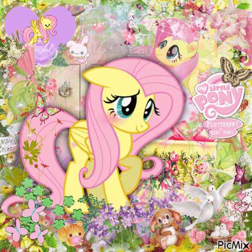 i love fluttershy :-D - Free animated GIF