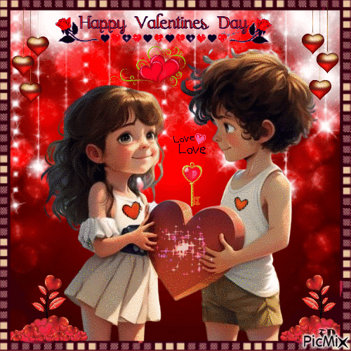 By my Valentine - GIF animado grátis