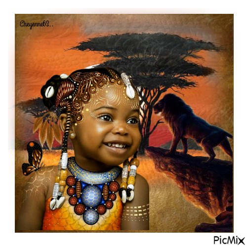 Petite Fille Africaine - PNG gratuit