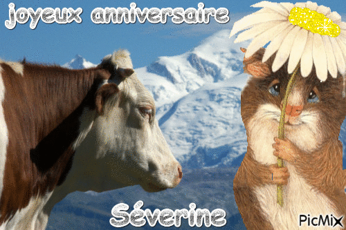joyeux anniversaire Séverine - Zdarma animovaný GIF
