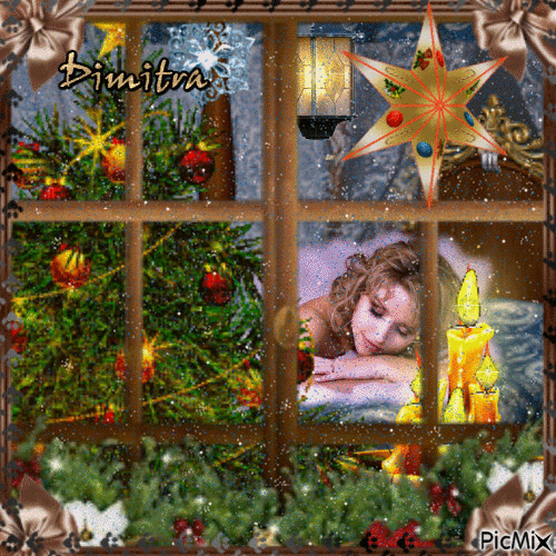 Χριστουγεννιατικης νυχτας,ονειρο!!! - Gratis geanimeerde GIF