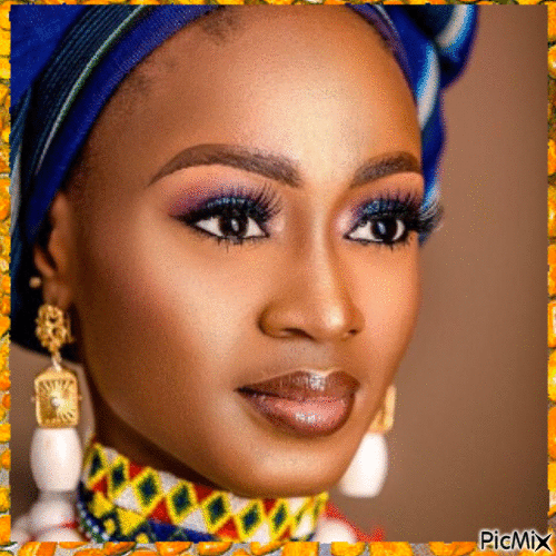 La beauté africaine - Animovaný GIF zadarmo