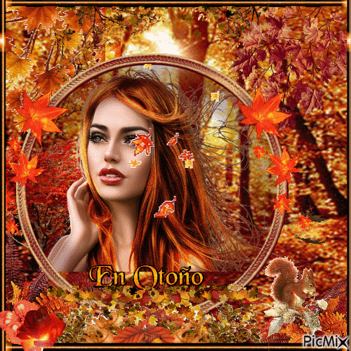 Retrato de otoño - Gratis animeret GIF