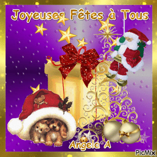 Joyeuses Fête à Tous ... - 無料のアニメーション GIF