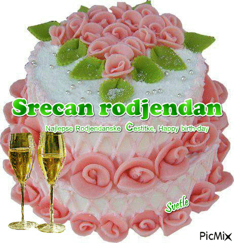Srecan Rodjendan - Бесплатный анимированный гифка