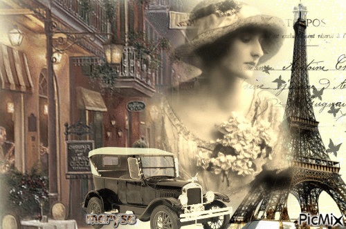 paris 1900 - Gratis animeret GIF