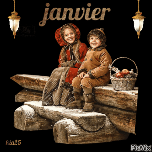 janvier - Бесплатный анимированный гифка