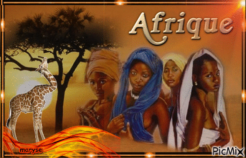 afrique - Бесплатный анимированный гифка