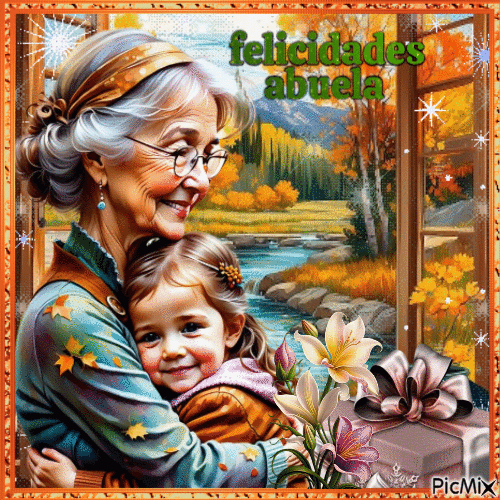 Feliz Día de la Abuela - Gratis animerad GIF