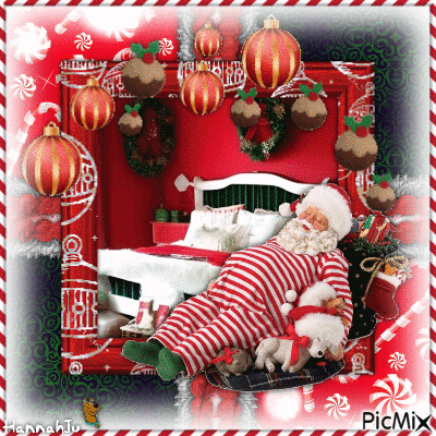 /SHH! Santa's Sleeping!/ - Ilmainen animoitu GIF