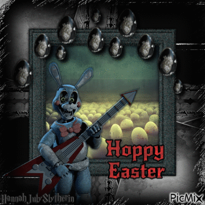 {{Hoppy Easter with Toy Bonnie}} - 免费动画 GIF