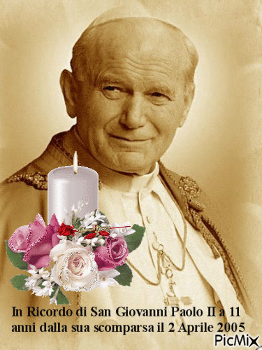 Giovanni Paolo II - GIF animate gratis